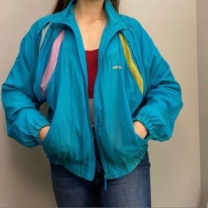 Adidas Women's Vibrant Blue Bomber Jacket